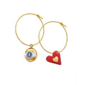 Boucles d'oreilles 2 Love and Protect U – SCULP