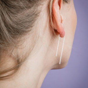 Boucles d'oreilles U en argent 925