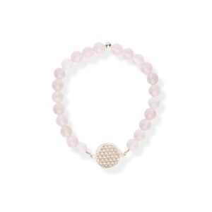 Bracelet Fleur de vie S quartz rose – New Vintage by Kriss