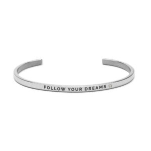 Bracelet gravé « Follow Your Dreams » – Olla