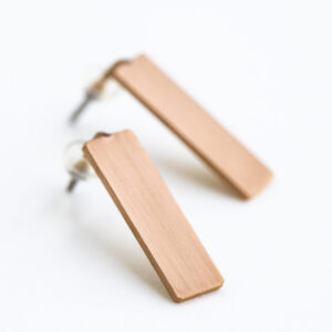 Boucles d'oreilles Corner or rose – Lentsius