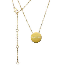 Collier médaillon « Good Vibes » – Olla