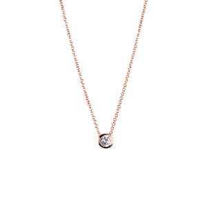 Collier Illumi ras-de-cou or rose et argent – MyaMoon