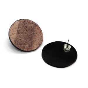 Boucles d'oreilles Orbit Canyon rouge – ardoise et marbre – Seif Design