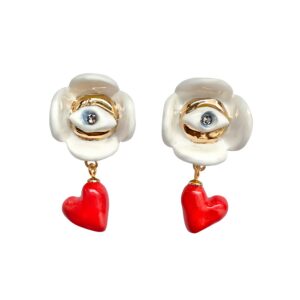 Boucles d'oreilles Love Is… et œil de protection – SCULP