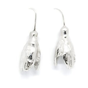 Earrings - SPRING Snowdrops with Hooks Boucles d'oreilles Printemps perce-neige avec Hooks – Agnes Veski Jewellery