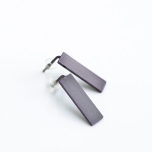 Boucles d'oreilles Corner violet – Lentsius