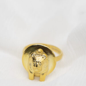 Collier Sekhmet Feu or – New Vintage by Kriss