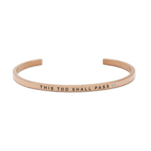Bracelet gravé « This Too Shall Past » – Olla