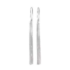 Boucles d'oreilles Cherie L-pampille or rose et argent – MyaMoon