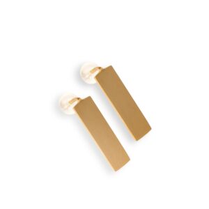 Boucles d'oreilles Corner dorée – Lentsius