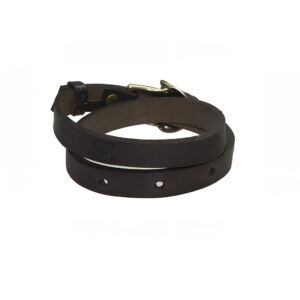 Bracelet loup cuir Bronze mat – RR