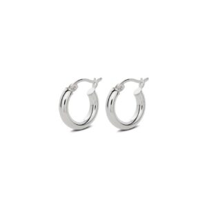 Boucles d'oreilles Ella créoles argent – NO MORE