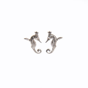 Boucles d'oreilles Mini hippocampe argent – Tanel Veenre