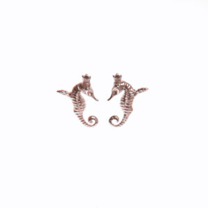 Boucles d'oreilles Mini hippocampe or rose – Tanel Veenre