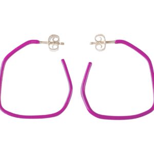 Boucles d'oreilles Lines en laiton et argent sterling