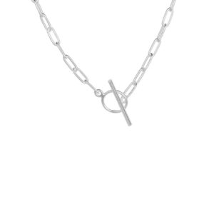 Collier trombone ras-de-cou argent – NO MORE