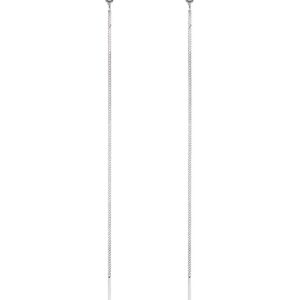 Boucles d'oreilles Pin Up Threader Chain argent – NO MORE