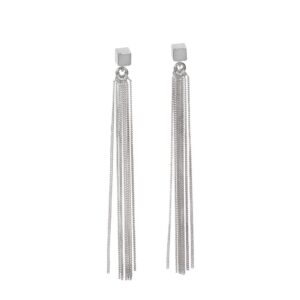 Boucles d'oreilles Solid C-pampille or rose et argent – MyaMoon