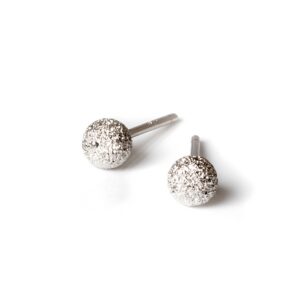 Boucles d'oreilles Stardust boule or rose et argent – MyaMoon