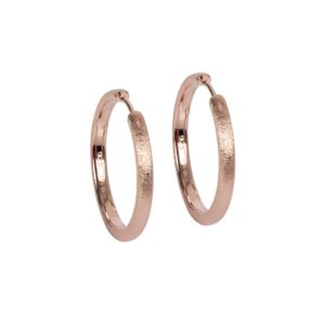 Boucles d'oreilles Sugar créoles L or rose et argent – MyaMoon