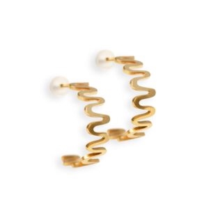 Boucles d'oreilles Vena dorée – Lentsius